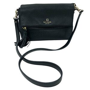 Kate Spade Southport Avenue Mini Maria Handbag Black Leather Bag
